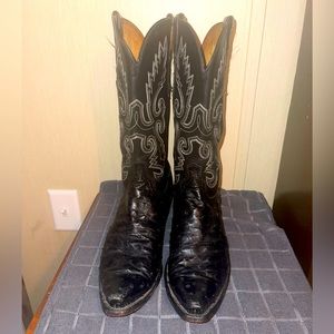 Vintage Lucchese 1883 Ostrich Full Quill